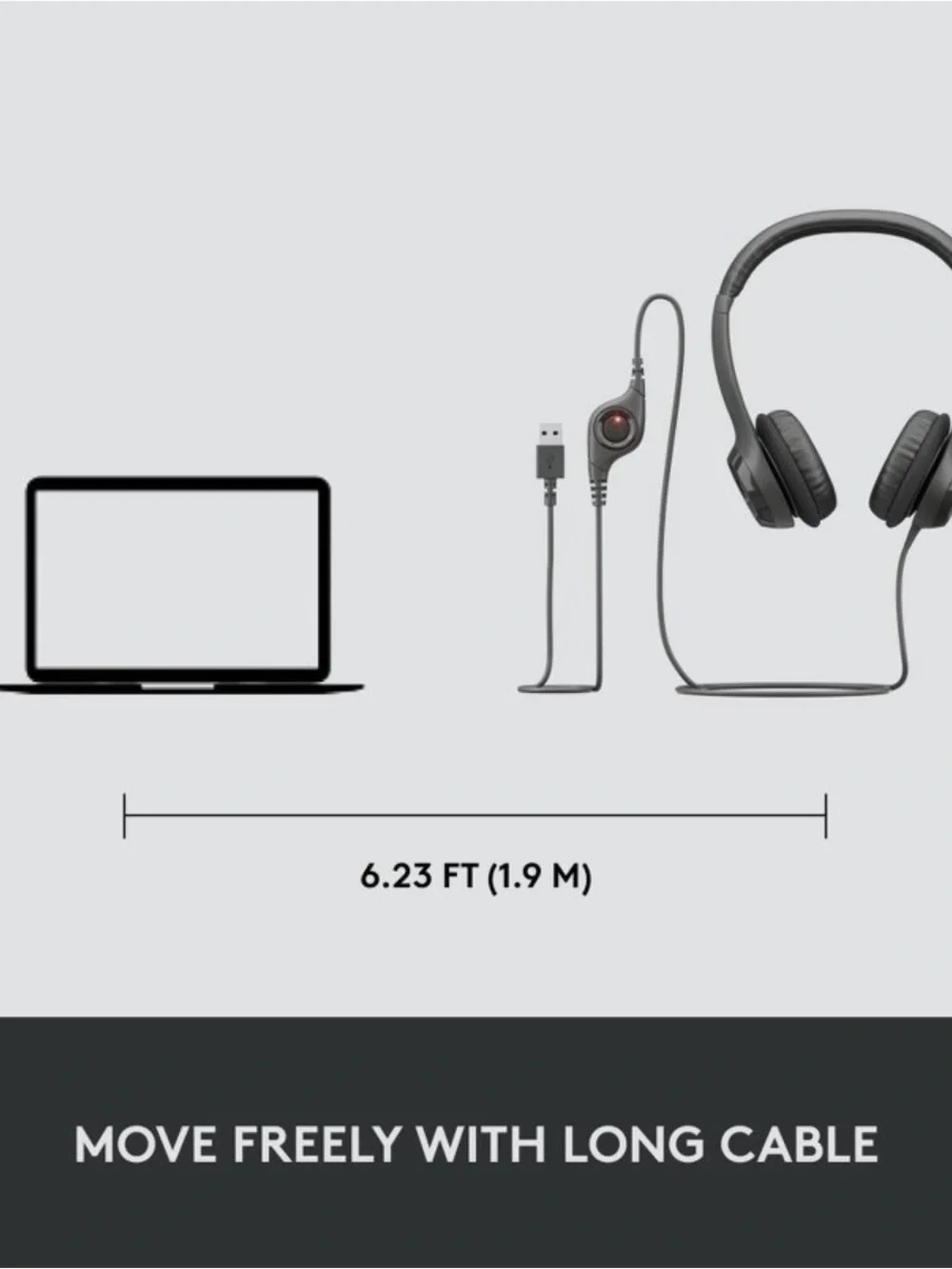 Logitech H390 USB ComLogitech H390 USB Computer Headset with Noise-Canceling Mic